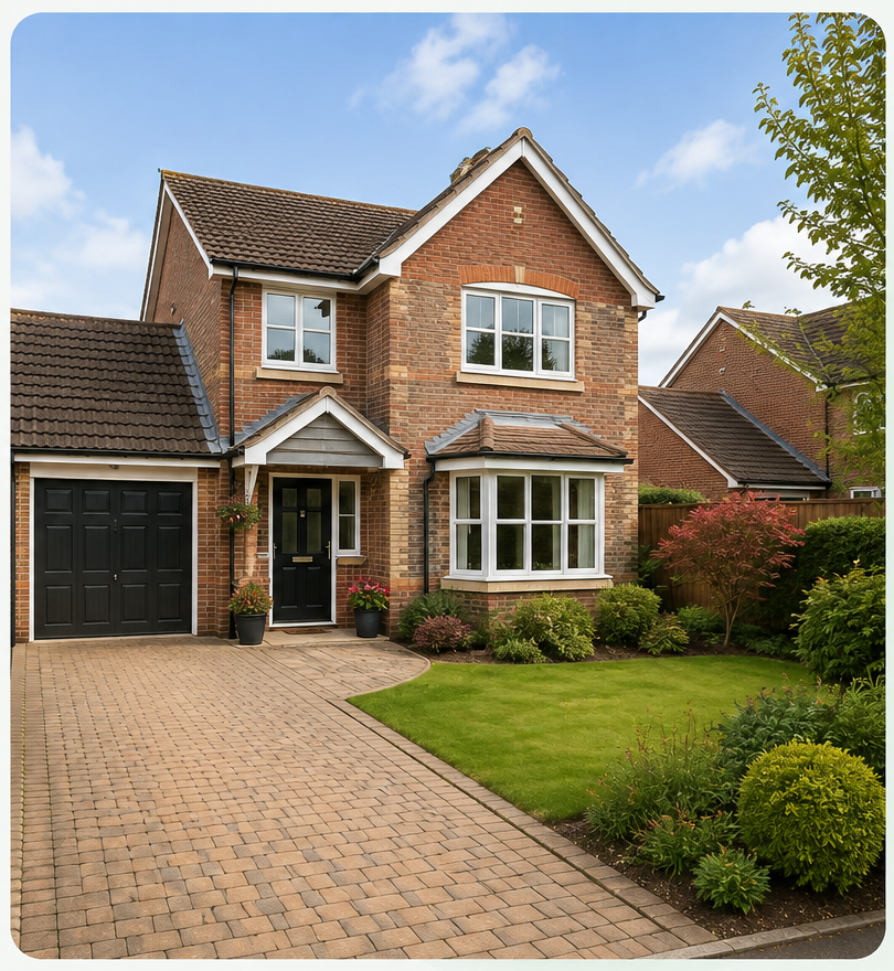 Traditional brick family home in the South of England