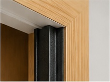 Intumescent fire door seal detail